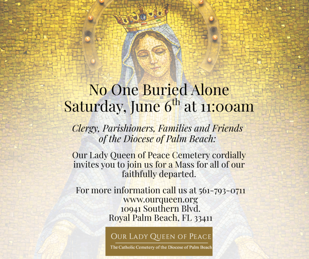 Mary with open arms in Gold